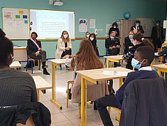 Visite ministérielle pour la Cité Educative - Agrandir l'image (fenêtre modale)