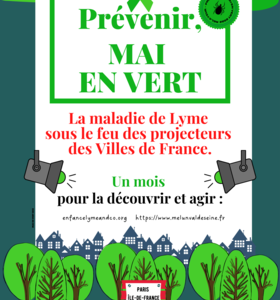 Affiche Mai en vert, sensibilisation à la maladie de Lyme