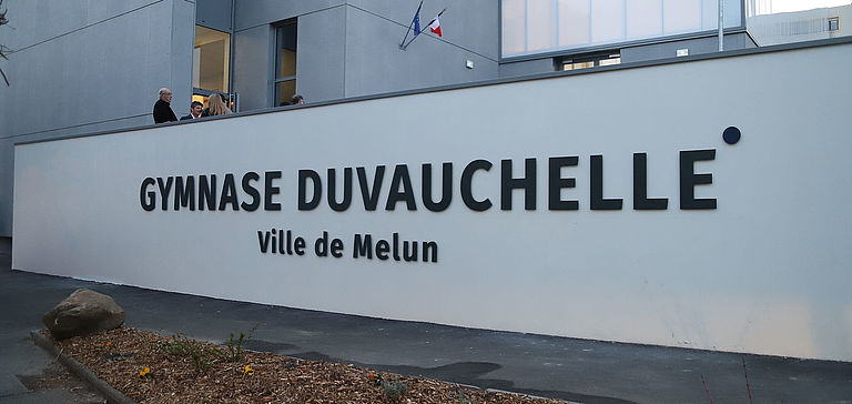 Inauguration gymnase Duvauchelle Inauguration du gymnase Duvauchelle à Melun